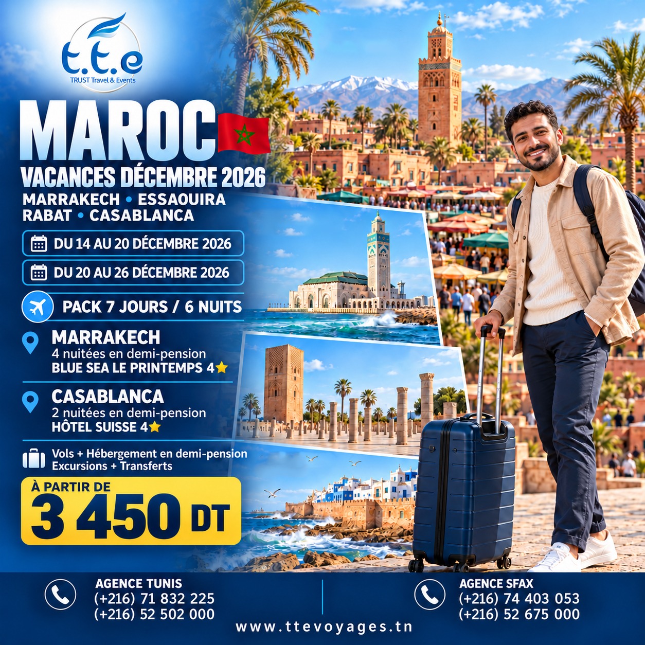 MARRAKECH-ESSAOUIRA–RABAT & CASA DECEMBRE 2026